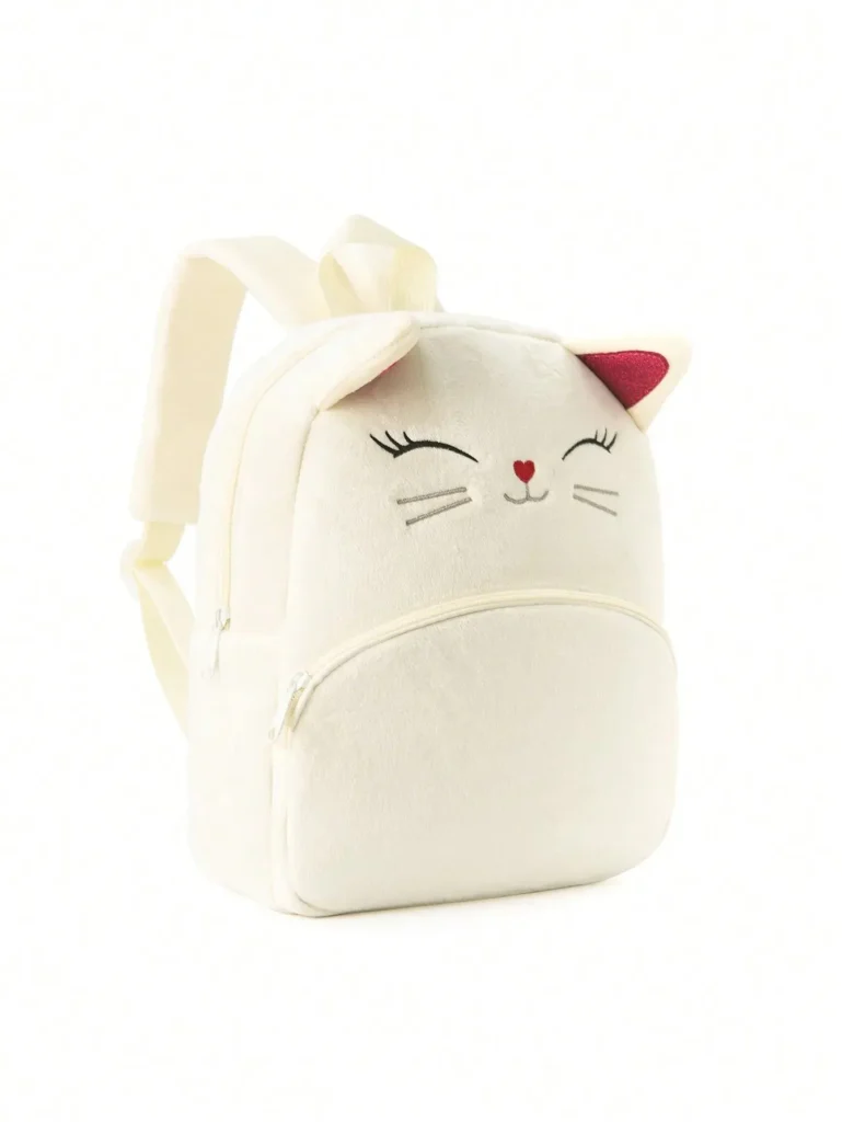 sac à dos chat blanc enfant